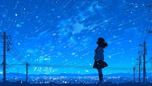 繁星铺满的夜晚