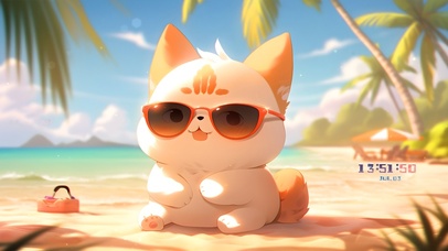 阳光沙滩喵喵