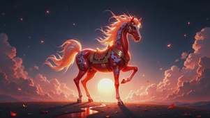 赤马迎春鸿运当头