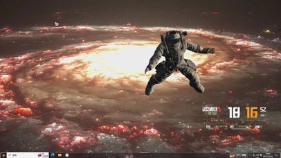 旋转太空人—【主题桌面】