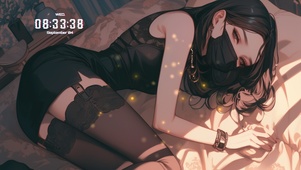 神情如同被雨水滋润的花朵