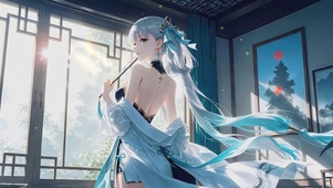 古风室内汉服美女