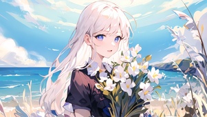 捧花女孩