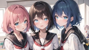 4K 可爱少女