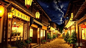 灯火通明