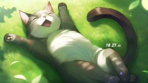 阳光治愈猫