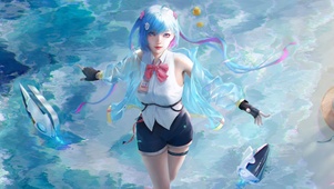 沙滩美少女