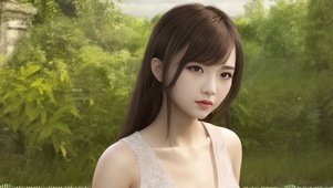 清新护眼美少女