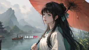 烟雨水乡少女