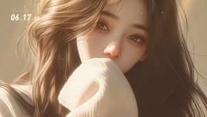 暖阳微醺少女