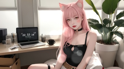 4K午后治愈狐耳美少女