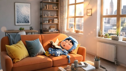 超治愈小新午后小憩时光