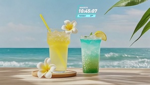 夏日海边度假