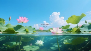 夏日荷花