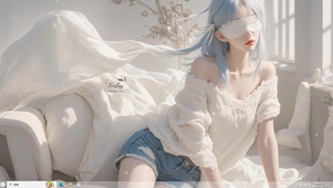 温暖毛衣女孩主题
