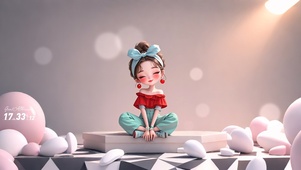 快乐小女孩