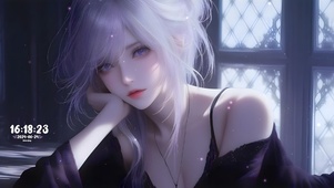 紫发甜美女神