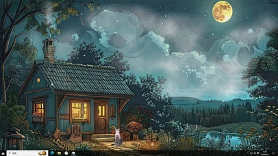 夜景插画-桌面主题