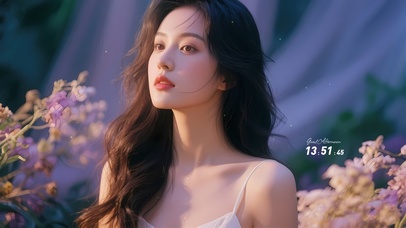 清纯朦胧感美女