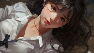 4k黑发少女