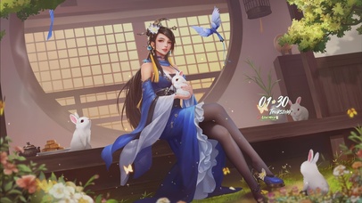 4K古风长腿美女