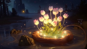 郁金香小夜灯D12
