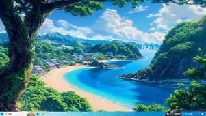 碧水沙滩