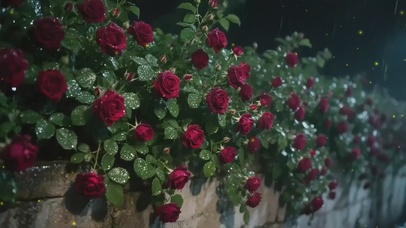 银子II植物系列-红玫瑰