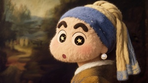 搞怪油画小新
