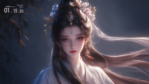 冷夜清风吹白衫