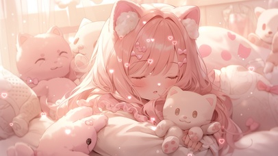 4K 猫耳少女 兽耳娘萌妹萝莉