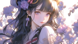 梦幻紫色少女