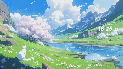 动漫风景AI插画