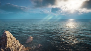 解忧壁纸·海面夕阳图