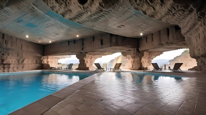 岩洞泳池