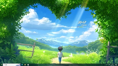 清新主题-爱心田野