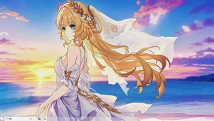 蝶舞夕照1-桌面主题