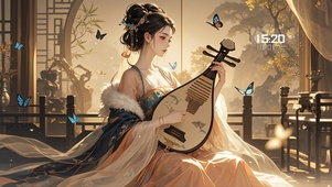 院中蝴蝶