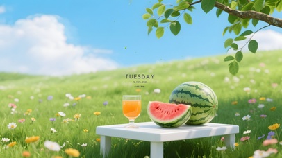 西瓜遇见夏天