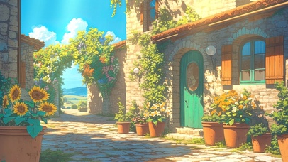 地中海风情小镇