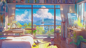海边的温馨房间