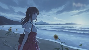海岸少女