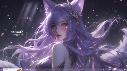 浪漫紫狐耳少女