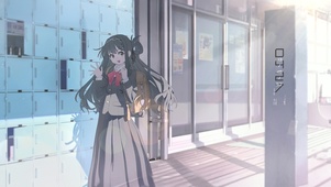 唯美放学少女