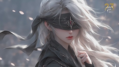 【蒙眼美女】古风汉服少女