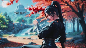 楓下休憩の暗影衛