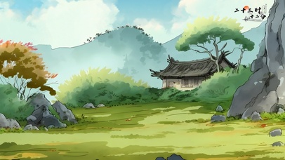 国风 治愈水墨小屋