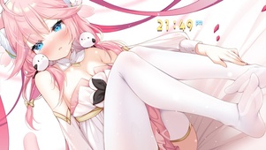 白丝长腿美少女
