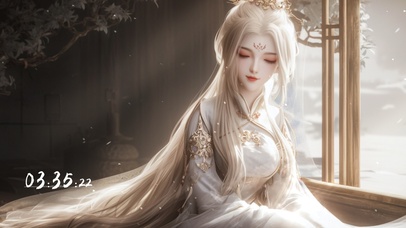 4k古风白发女神