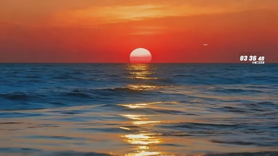 夕阳海洋